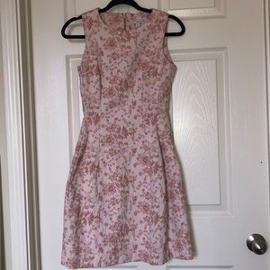 Peachy nude floral dress